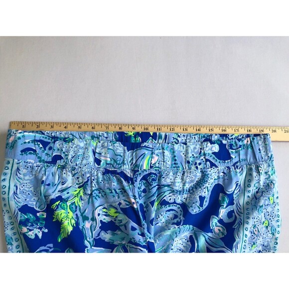 Lilly Pulitzer Bal Harbour Palazzo Pants Sea Sirens Blue Current Sz XL - Picture 11 of 13